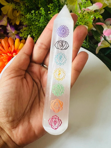 Selenite wand - selenite, wand,