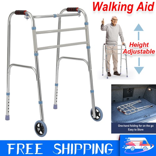 Folding walking frame walker - walking,