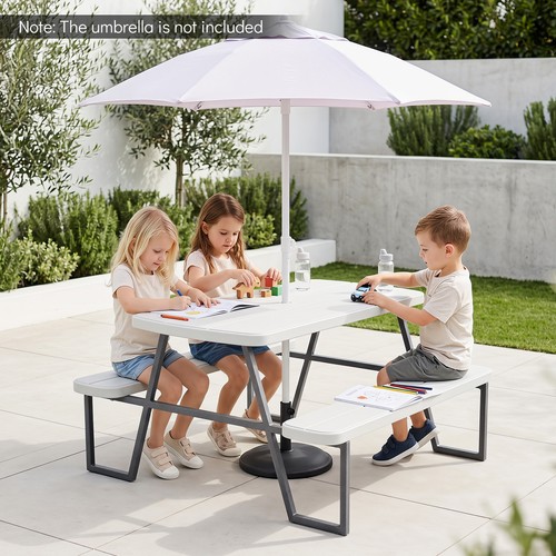 Table with benches and - table,