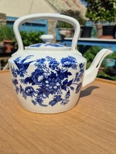 Large Vintage Blue And White