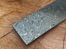 18x3 cm Hand forged Damascus Steel Billet Bar-Handmade Tool Making-Raindrops