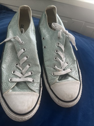 Sparkly pale blue converse all - converse,
