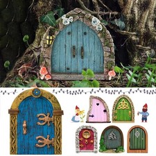 Miniature Fairy Garden Door for Home Garden Tree Fairy Door Outdoor Indoor Decor