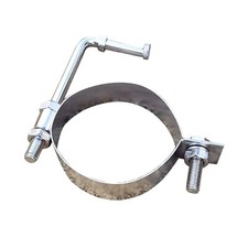 5" Universal Stainless Backbox Hanger Exhaust Bracket Silencer Mount Bar Strap