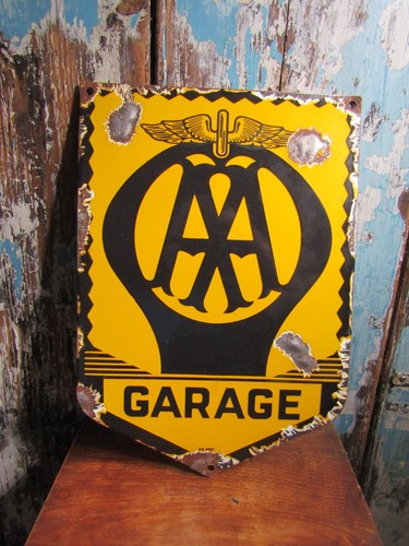 Vintage garage enamel - aa,