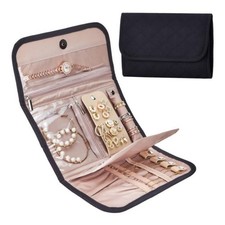 Foldable Travel Jewelry Case Organizer Folding Jewelry Storage Roll Jewelry Bag