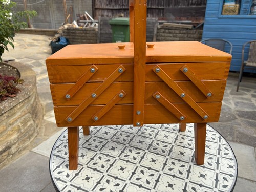 Large vintage tier - vintage, wooden