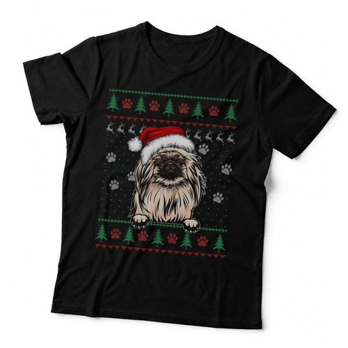 Pekingese christmas ugly - pekingese,