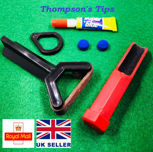Snooker cue tipping kit - cue,