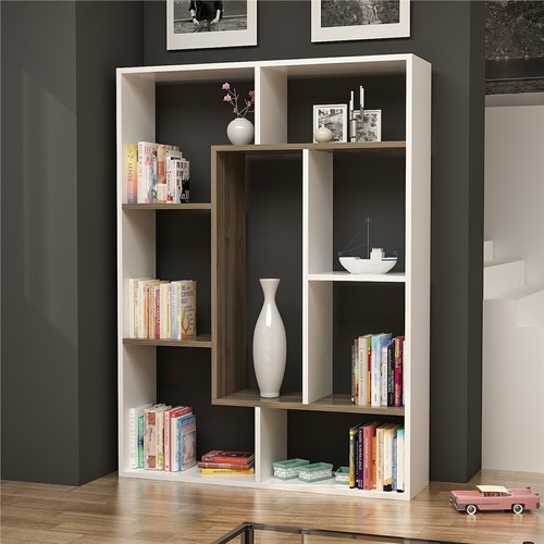 Liam bookcase white - bookcase, &