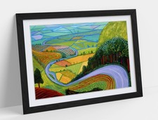 GARROWBY HILL, DAVID HOCKNEY - FRAMED WALL ARTWORK PICTURE POSTER PRINT
