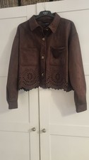 BNWT Zara Chocolate Brown Faux