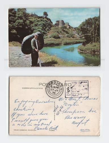 Vintage Postcard Welsh Coracle
