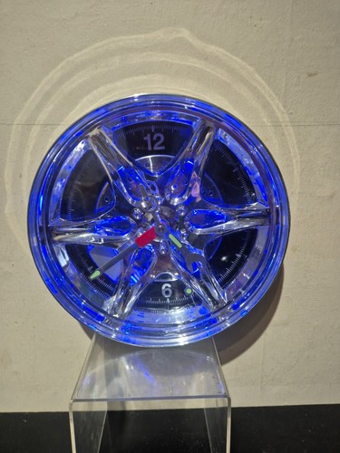 Neon alloy rim wall - wall, blue