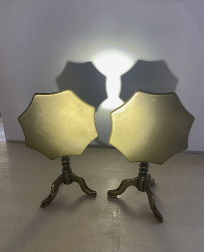 Vintage solid brass candle - vintage,