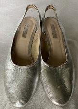 Top Shop Sandals Women’s Silver Sparkly Wedges Slingback EU 40