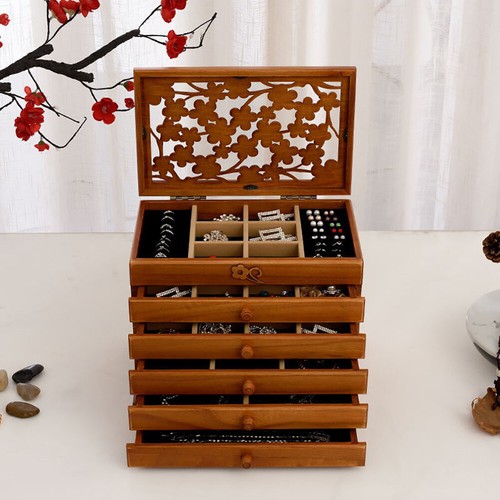 Large wooden jewellery boxes - large,