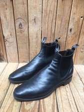 Rm Williams Black leather Australian chelsea Men Boots Size UK 11 F USA 12