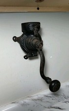 Vintage Cast Iron Coffee Grinder Wall Mount