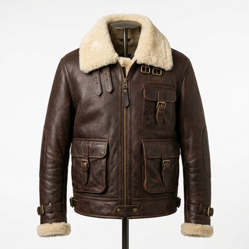 Mens shearling sheepskin - shearling,