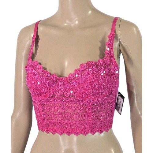 Bebe got pink crocheted beaded - bebe,
