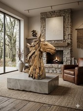 Giant Teak Driftwood Horse
