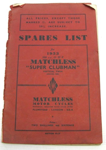 Matchless super clubman - matchless,