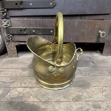 Vintage Log Bin England Brass