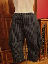 Phaze Clothing Steampunk Emporium  Pinstripe Corsario Crop Trousers Deadstock 8