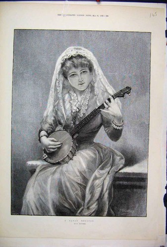Original old antique print - original,