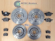 Audi TT 1.8T 225bhp 99-05  Front Rear MTEC Drilled Grooved Brake Discs & Pads