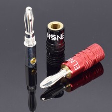 8pcs ELNONE Silver-Plated Banana Plugs Secure Connection Enhanced Audio for HiFi