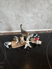 4 Schleich Cat Figurines All