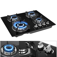 4 Burners Gas Hob 60cm Black