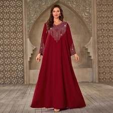 Abaya Dubai Kaftan Women Muslim Maxi Dress Ramadan Islam Robe Party Gown Caftan