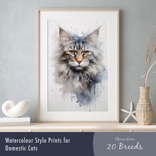 Cat Print – Watercolour