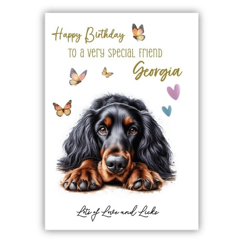 Gordon setter personalised - gordon,