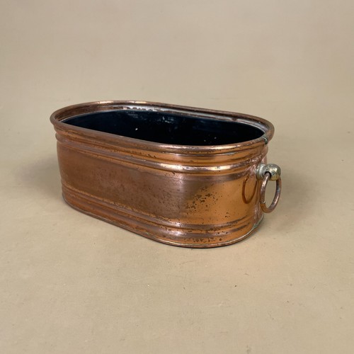 Copper oval planter trough - copper,