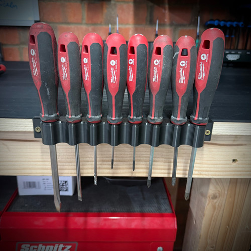 Screwdriver holder rack wall - 8,