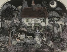 GRAHAM CLARKE, 'BREWUP', LIMITED EDITION COLOUR ETCHING PRINT 102/300, SIGNED