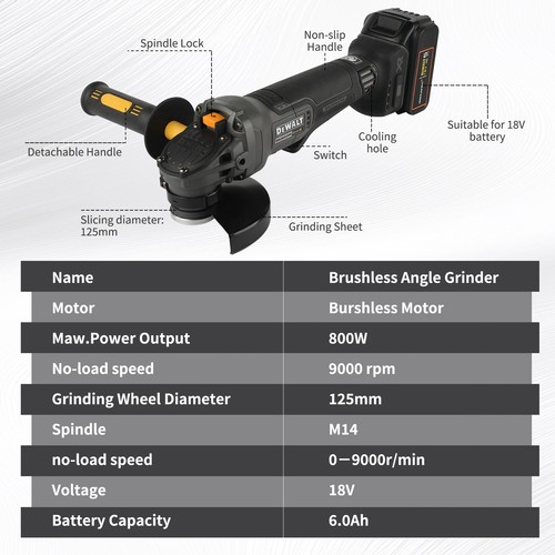 Dewalt dcg406 18v brushless - dewalt,