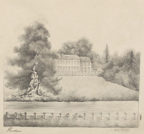 Original 1829 pencil sketch