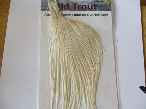 White cream cock cape - cape, quarter