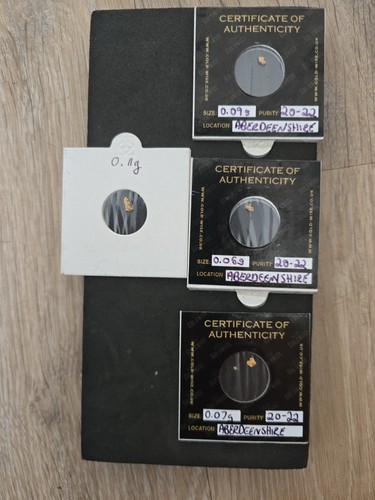 Natural gold nugget bundle - 4,