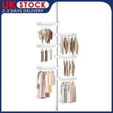 Floor To Ceiling Laundry Rack Standing Clothes Rack for Hanging Suits Clothing