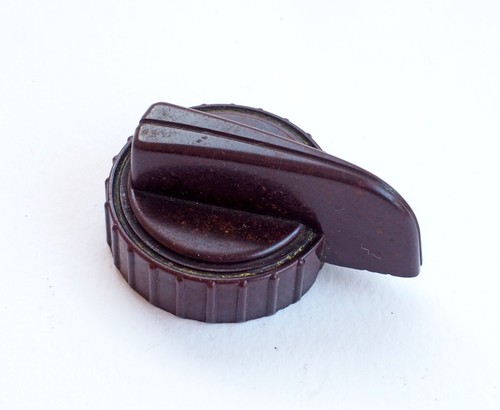 Bakelite valve radio knob dial - valve,