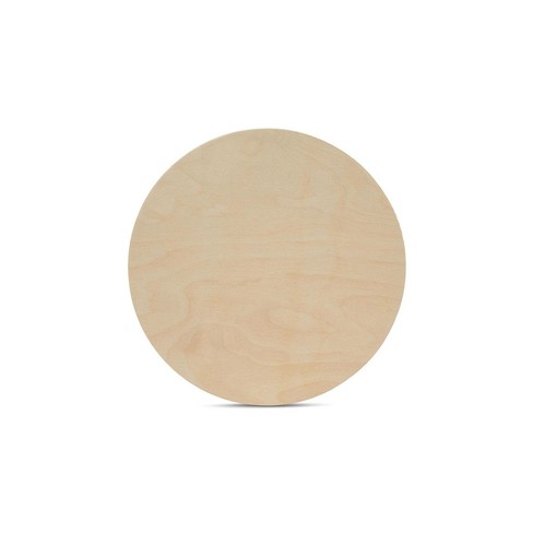 Wood circle discs inch - wood, 6