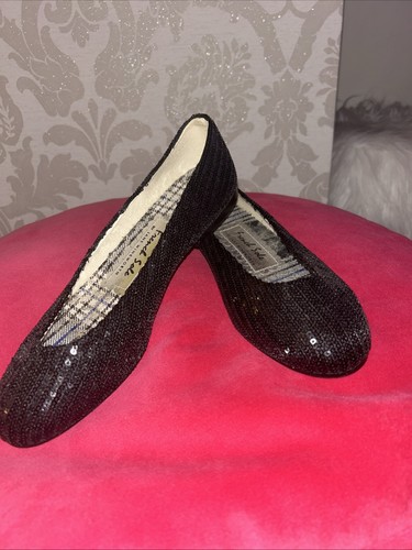French sole black sequin - french, pumps