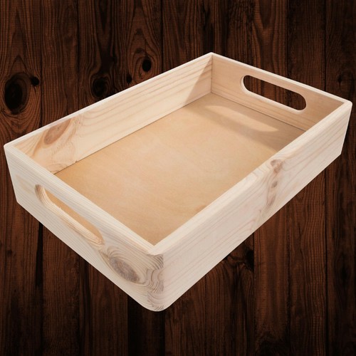 Small stackable shallow wooden - shallow,