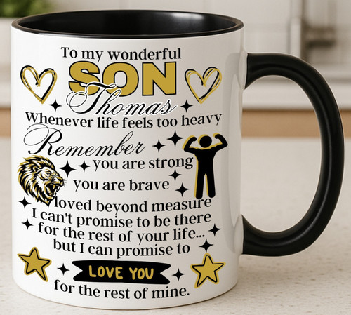Personalised son mug - mug, |